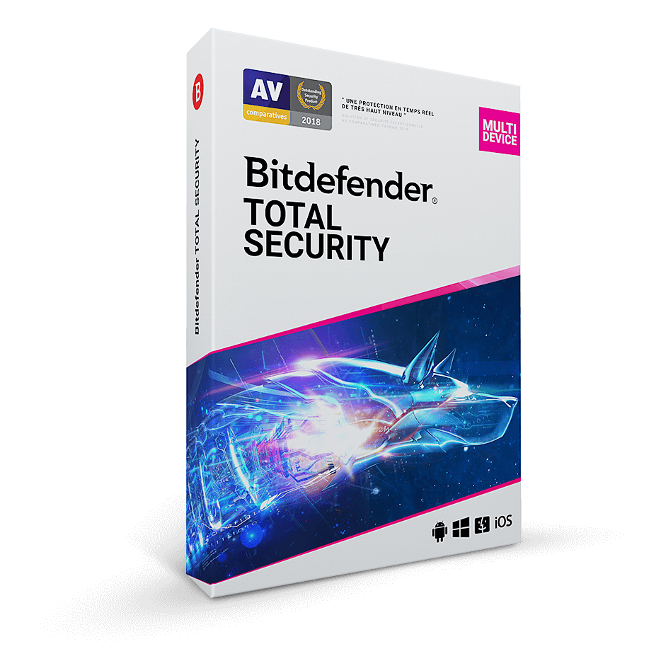 Bitdefender Total Security 10 appareils 2 ans FR