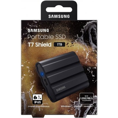 MU-PE1T0S SAMSUNG PORTABLE SSD T7 SHIELD 1TB BLACK