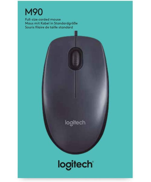 910-001793	 Logitech® Mouse M90 - GREY - USB - N/A - EMEA-808 - HENDRIX CLOSED BOX M90