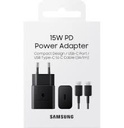 EP-T1510XBEGWW SAMSUNG 15W wall charger C-to-C Black