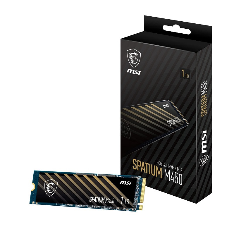 MSI_S78-440L980-P83 MSI SPATIUM M450 Disque Dur interne SSD PCIe 4.0 NVMe M.2 1To