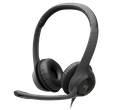 981-000406 LOGITECH H390 Corded Headset - BLACK - USB