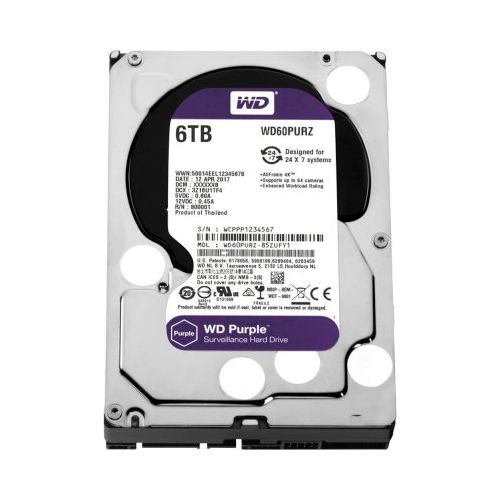 Western Digital Disque Dur interne Western Digital 6TB / 6TO Hdd Sata 3.5'' Purple