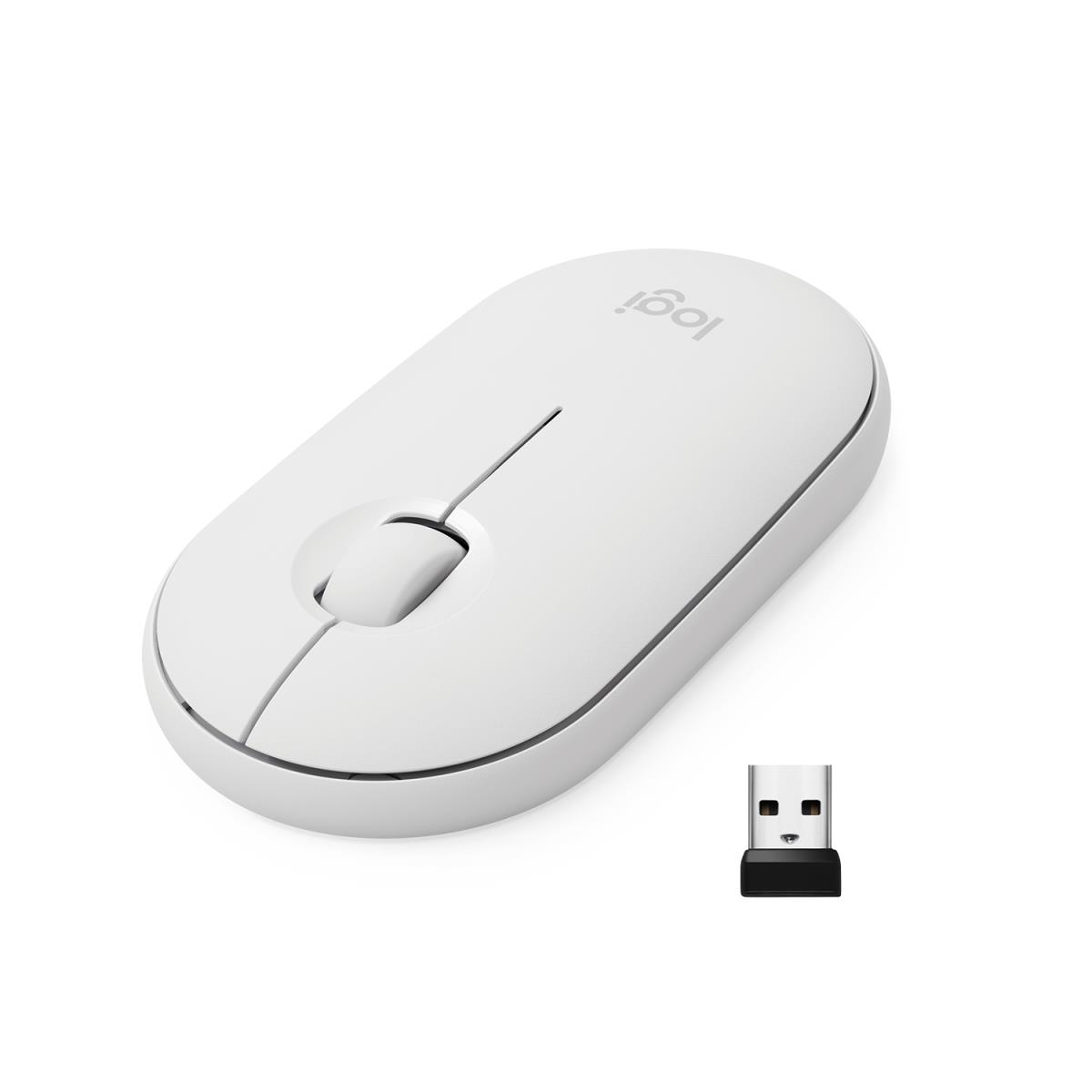 910-005716 LOGITECH M350 Pebble Bluetooth Mouse - OFF-WHITE