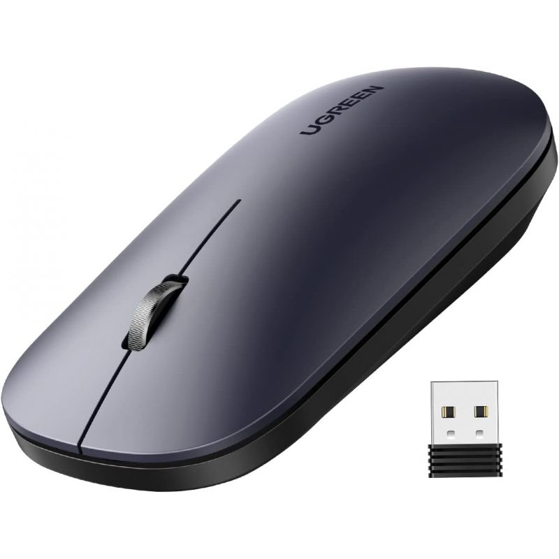 90372 Ugreen Souris sans fil 2,4Ghz/10M GRIS Noir